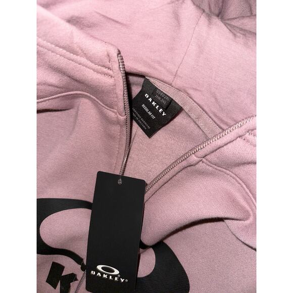 Oakley full-zip hooded sweatshirt New with tags (mauve pink) - Picture 5 of 5
